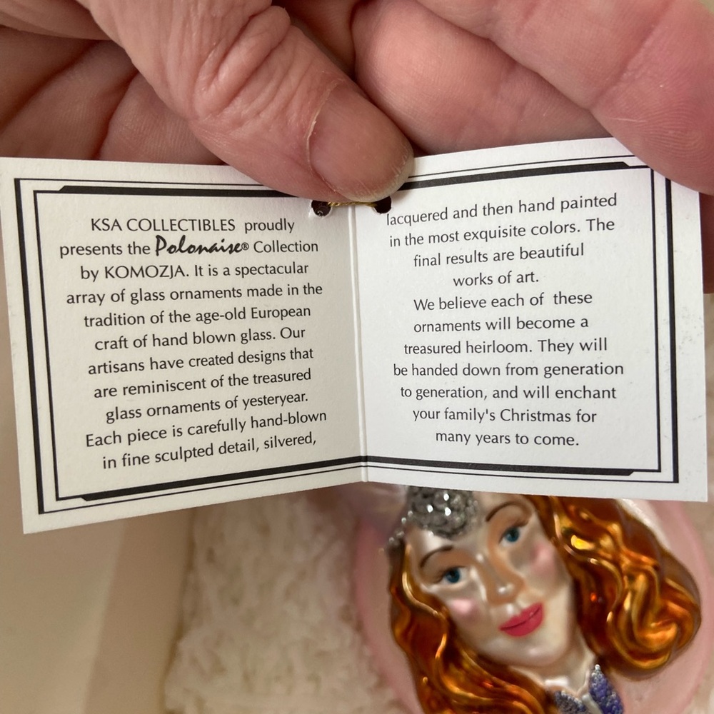 NIB Kurt Adler glass ornament Glinda the Good Witch Wizard of Oz made in Poland - Picture 4 of 6
